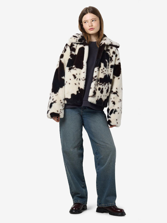 NMEVE COW PRINT COAT