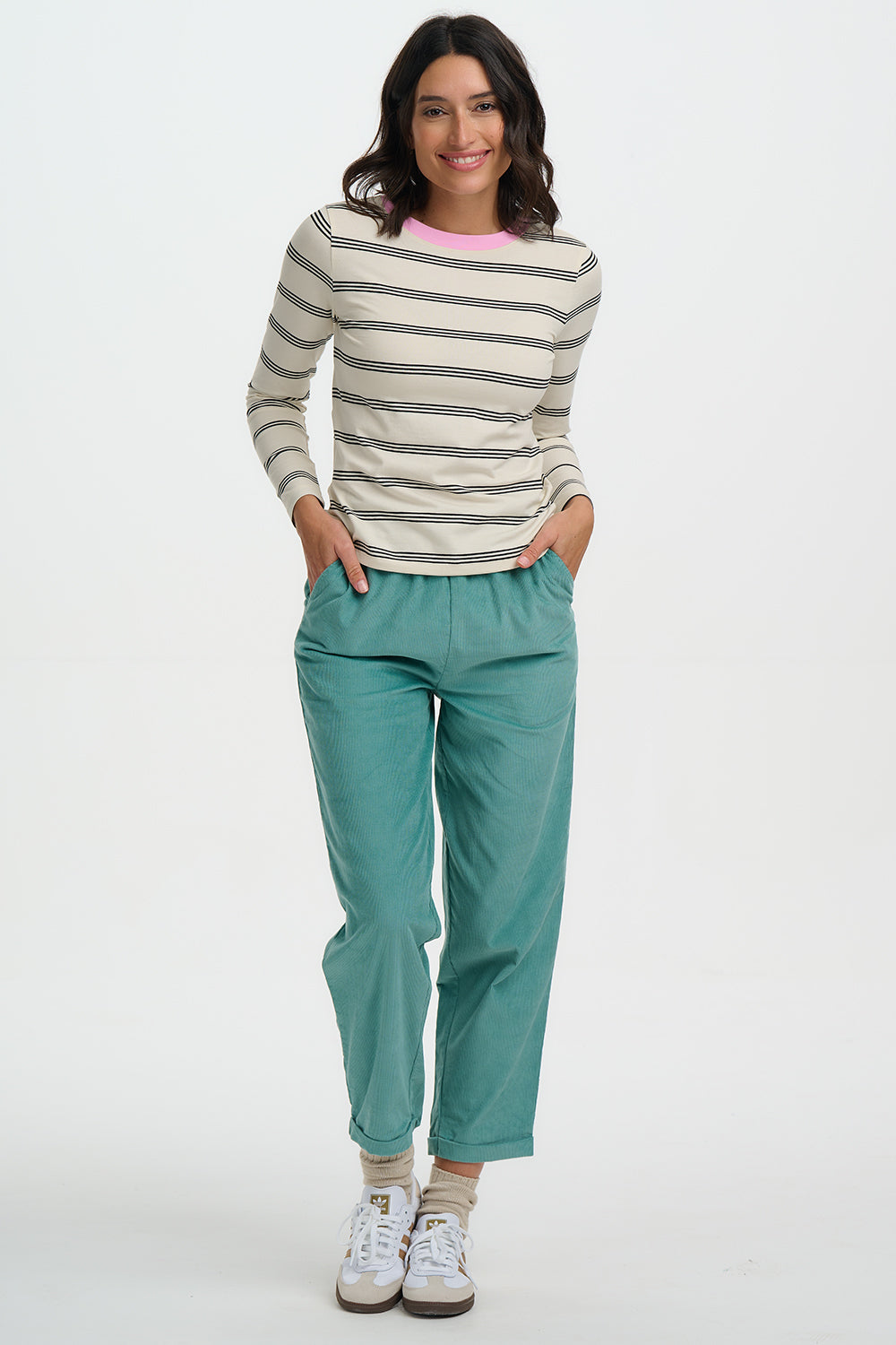 Vonnie Trousers - Teal Cord