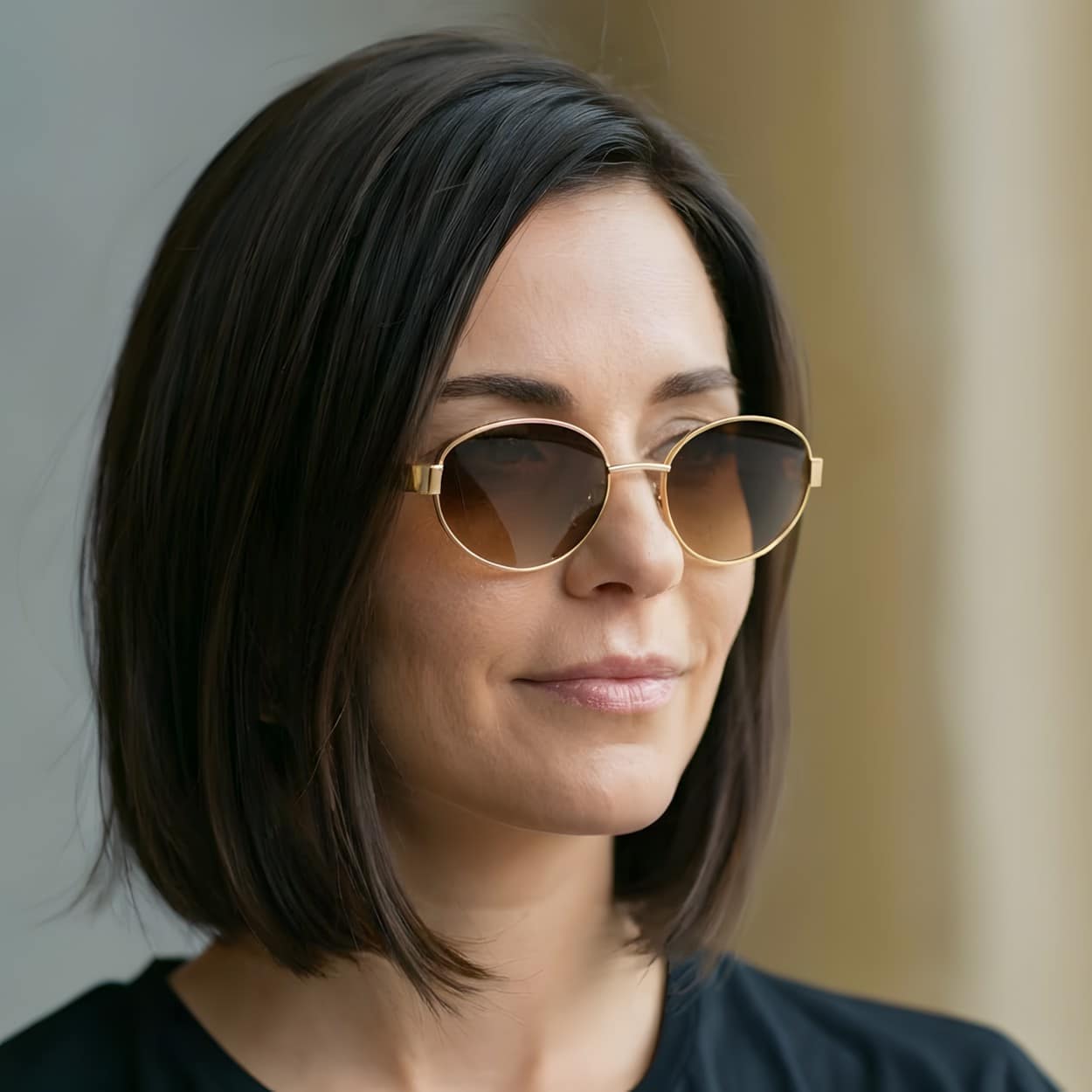 Margot Gold Amber Sunglasses